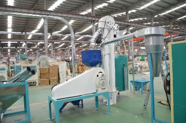 Peeling and Crushing section