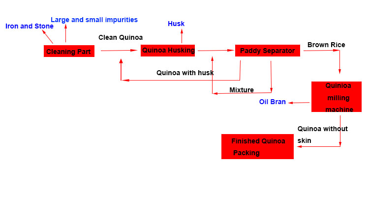 600kg/h Small Capacity Quinoa Processing Machine