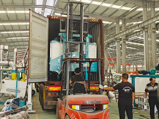 50tpd maize flour mill machine are being loaded to DR Congo